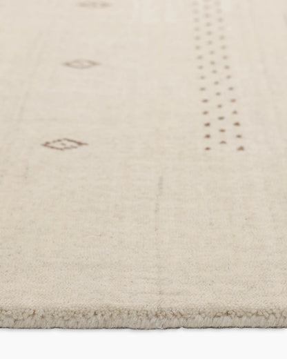 Dakota Hand-Loomed Wool Rug - 4' x 6' / Ivory