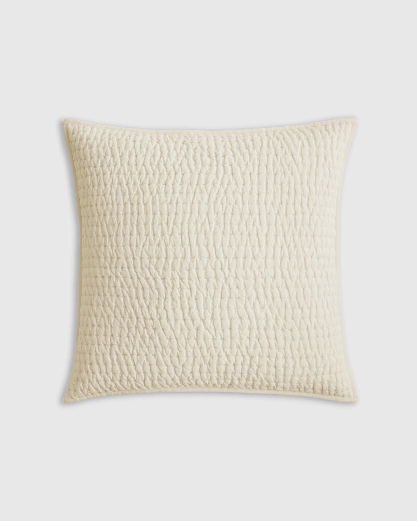 European Linen Cotton Stitch Quilted Euro Sham - Euro / Orchid