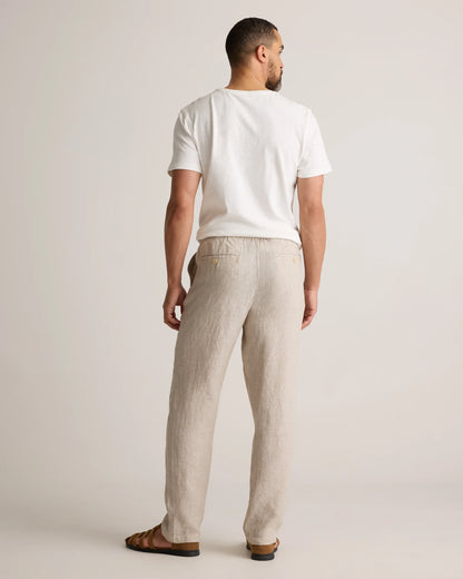 100% European Linen Pants - S / Bayberry Olive