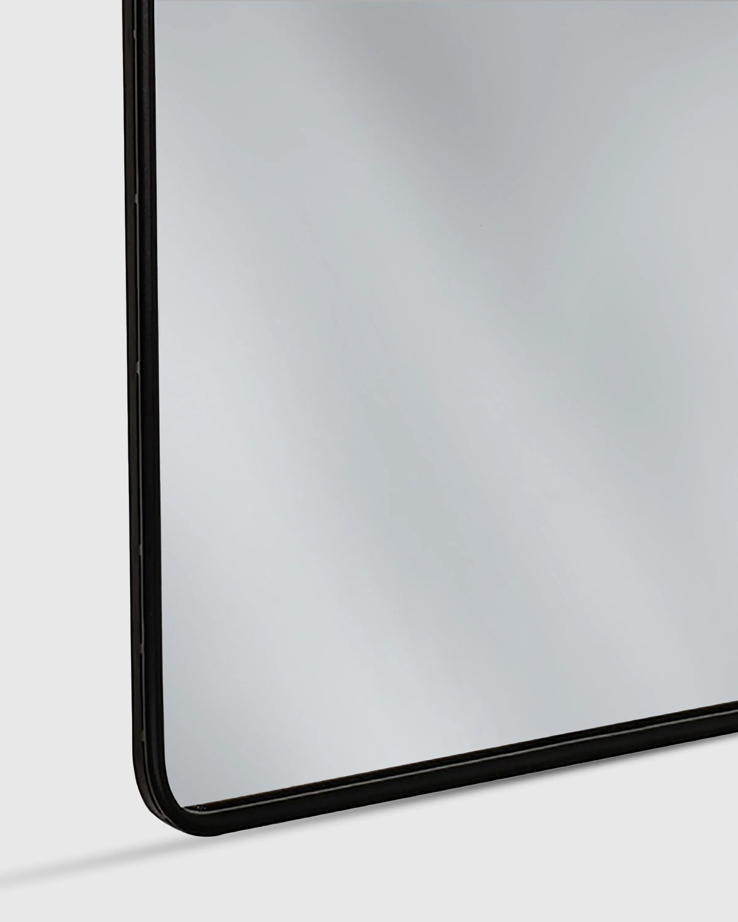 Arched Metal Framed Wall Mirror - One Size / Silver Metal Frame