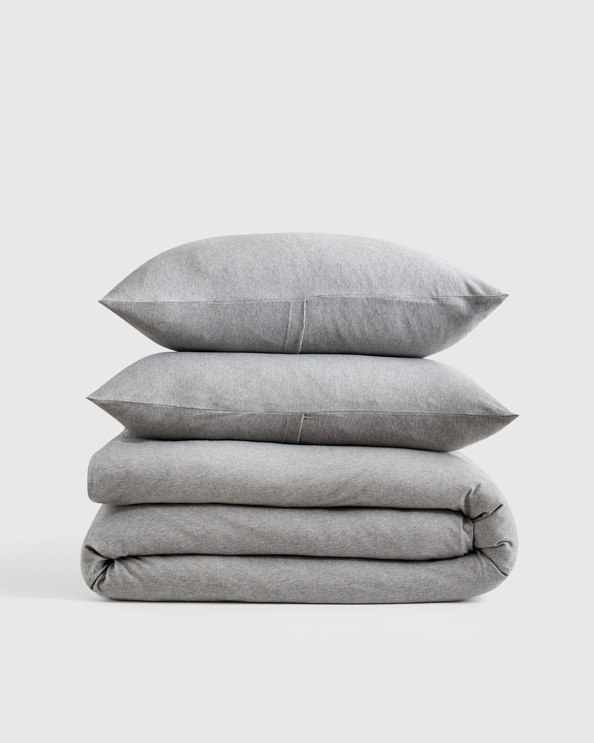 Organic Jersey Duvet Cover Set - Twin / Light Blue