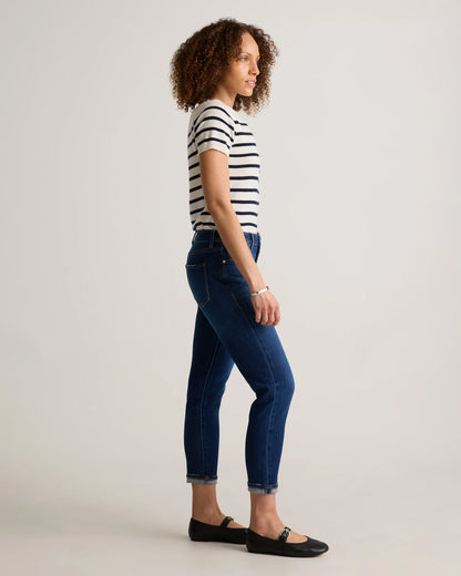 Luna Stretch Slim Boyfriend Jeans - 24 / Stormy Blue