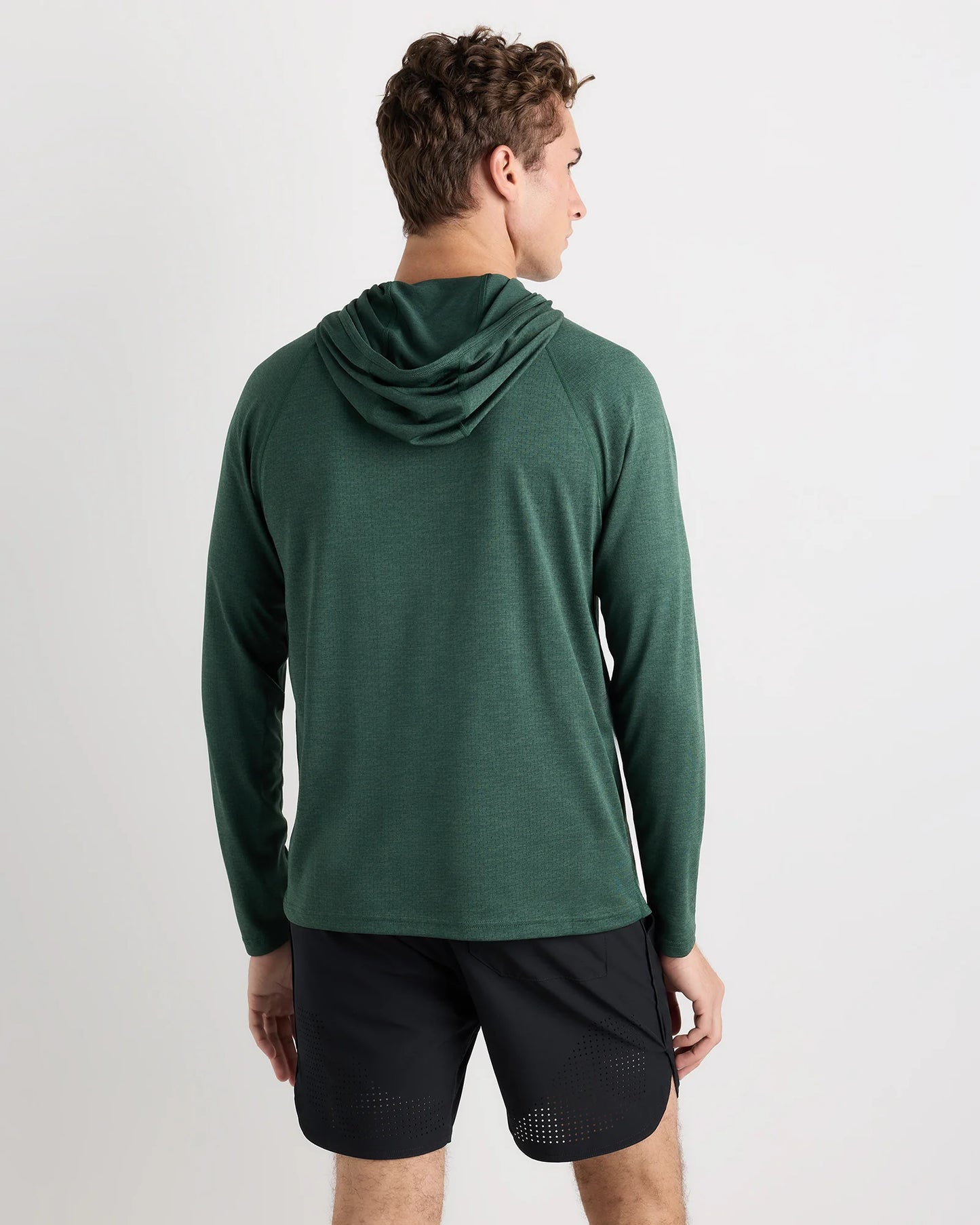 Mesh Performance Training Quarter Zip Hoodie - S / Heather Grey