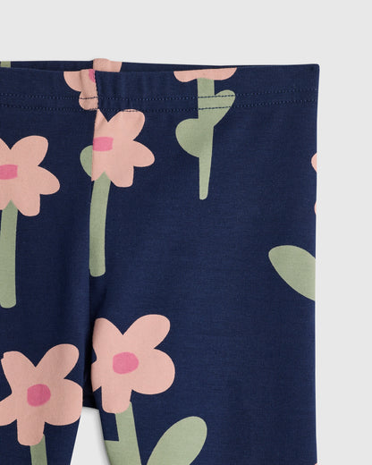 Organic Cotton Leggings - 12-18M / Bright Blush