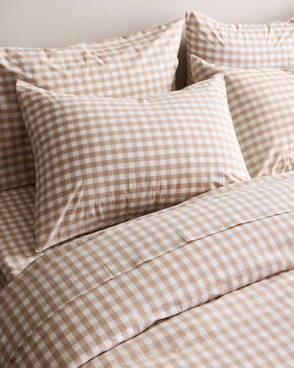 Organic Crisp Percale Deluxe Bedding Bundle - Twin / White