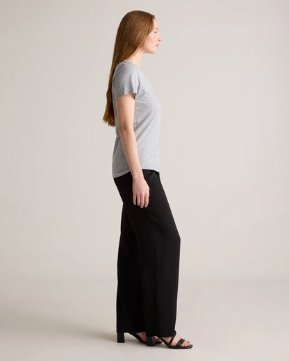 Cotton Modal V-Neck Tee - XS / Navy
