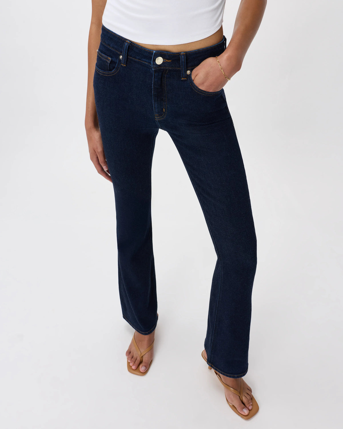 Luna Stretch Flare Jeans - 24 / Black
