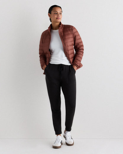 Lightweight Down Packable Puffer Jacket - XS / Black