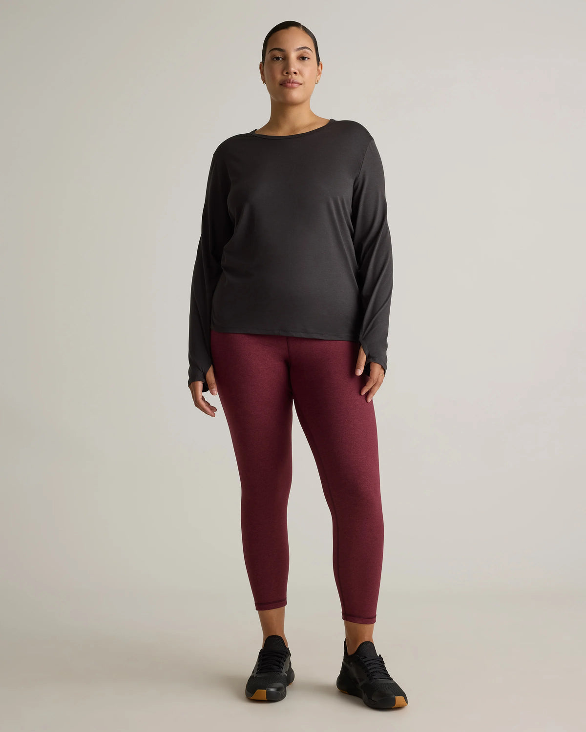 Ultra-Soft High-Rise Legging - XS / Heather Oatmeal