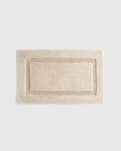 Turkish Cotton Non-Slip Bath Rug - 21"x34" / White
