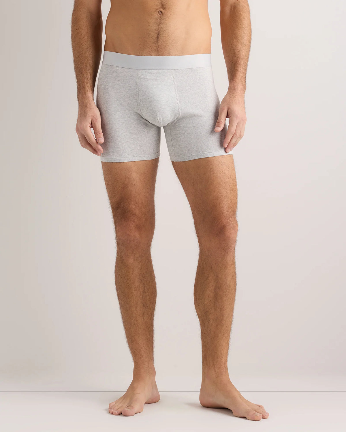 Organic Cotton 4'' Trunk (3-pack) - XS / Light Grey