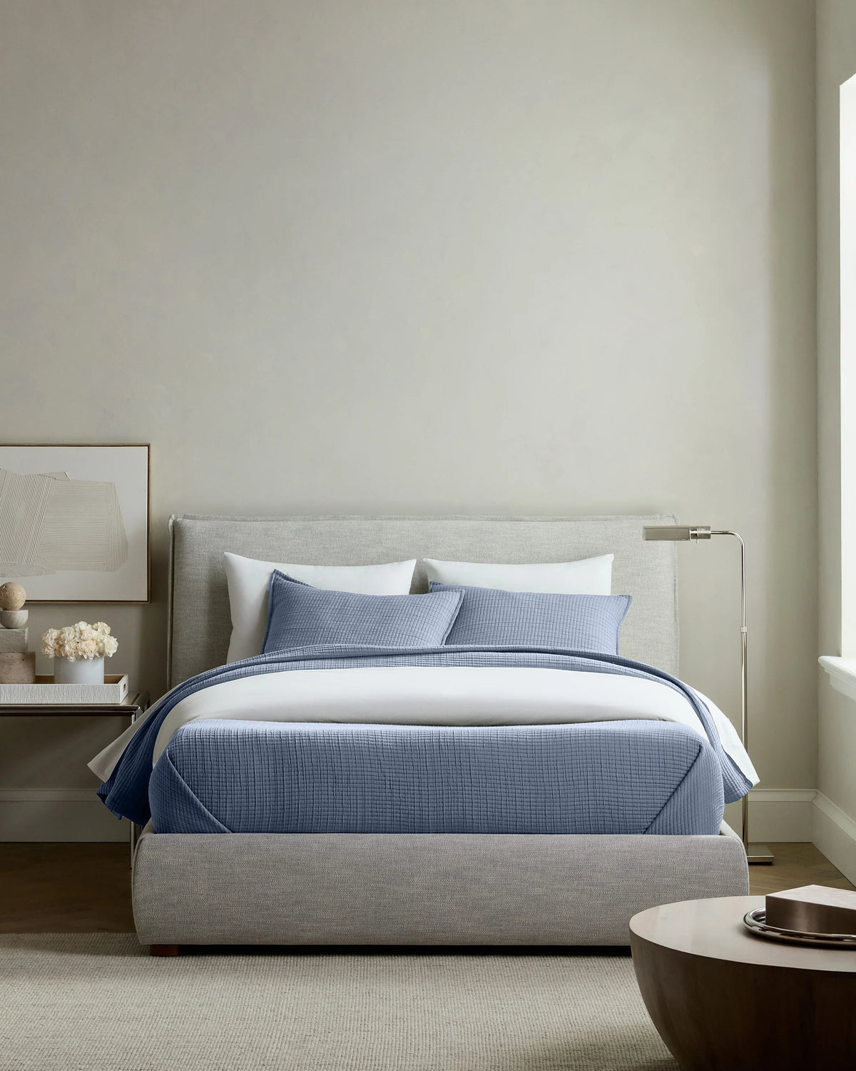 Organic Ribbed Cotton Coverlet Set - Twin / Toffee