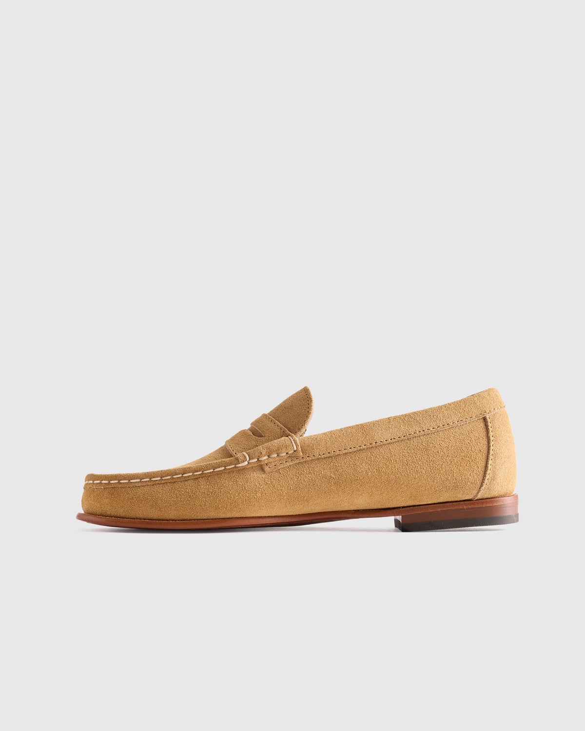 Essential Suede Penny Loafer - 7 / Whiskey