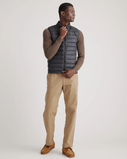 Lightweight Down Packable Puffer Vest - S / Overcast Grey