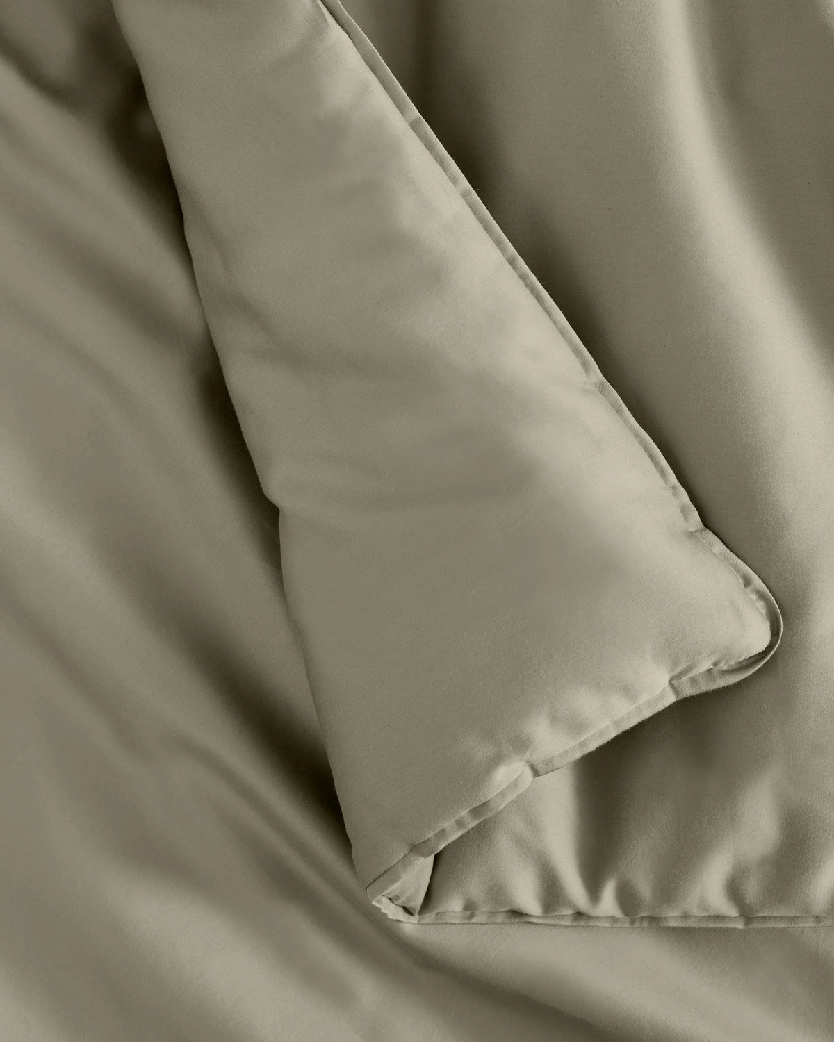 Organic Cotton Sateen Comforter - Twin / Mineral