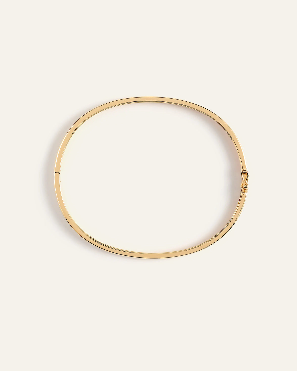 14K Gold Bold Bangle - 6" / Yellow Gold