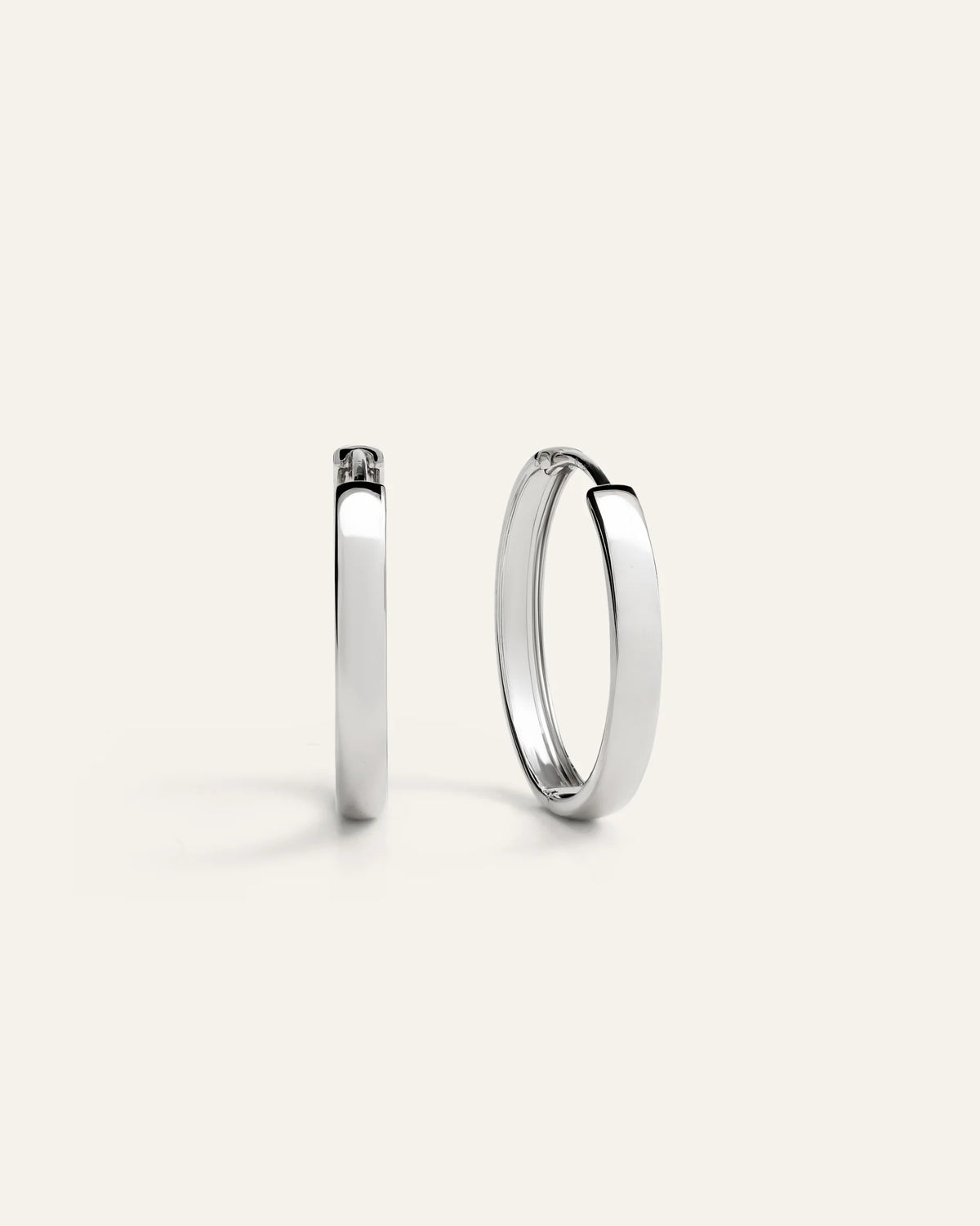 14K Gold Bold Hoops - One Size / Yellow Gold