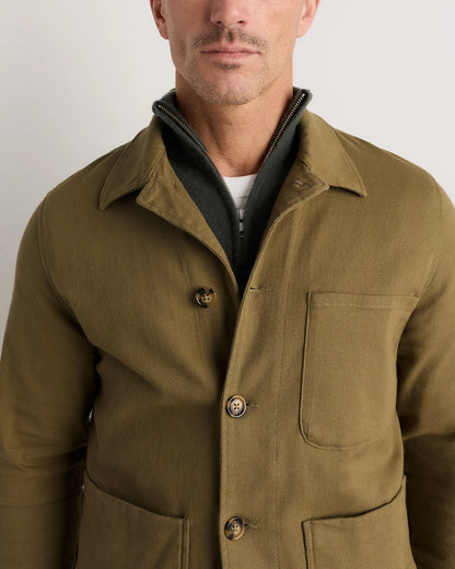 Organic Comfort Stretch Chore Jacket - XS / Vanilla