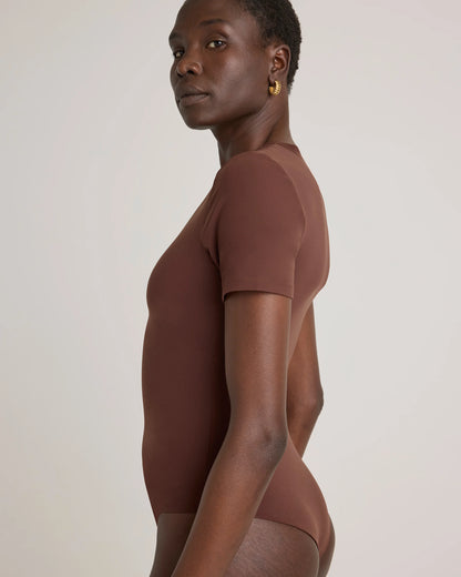 Second Skin T-Shirt Bodysuit - XS / Sand