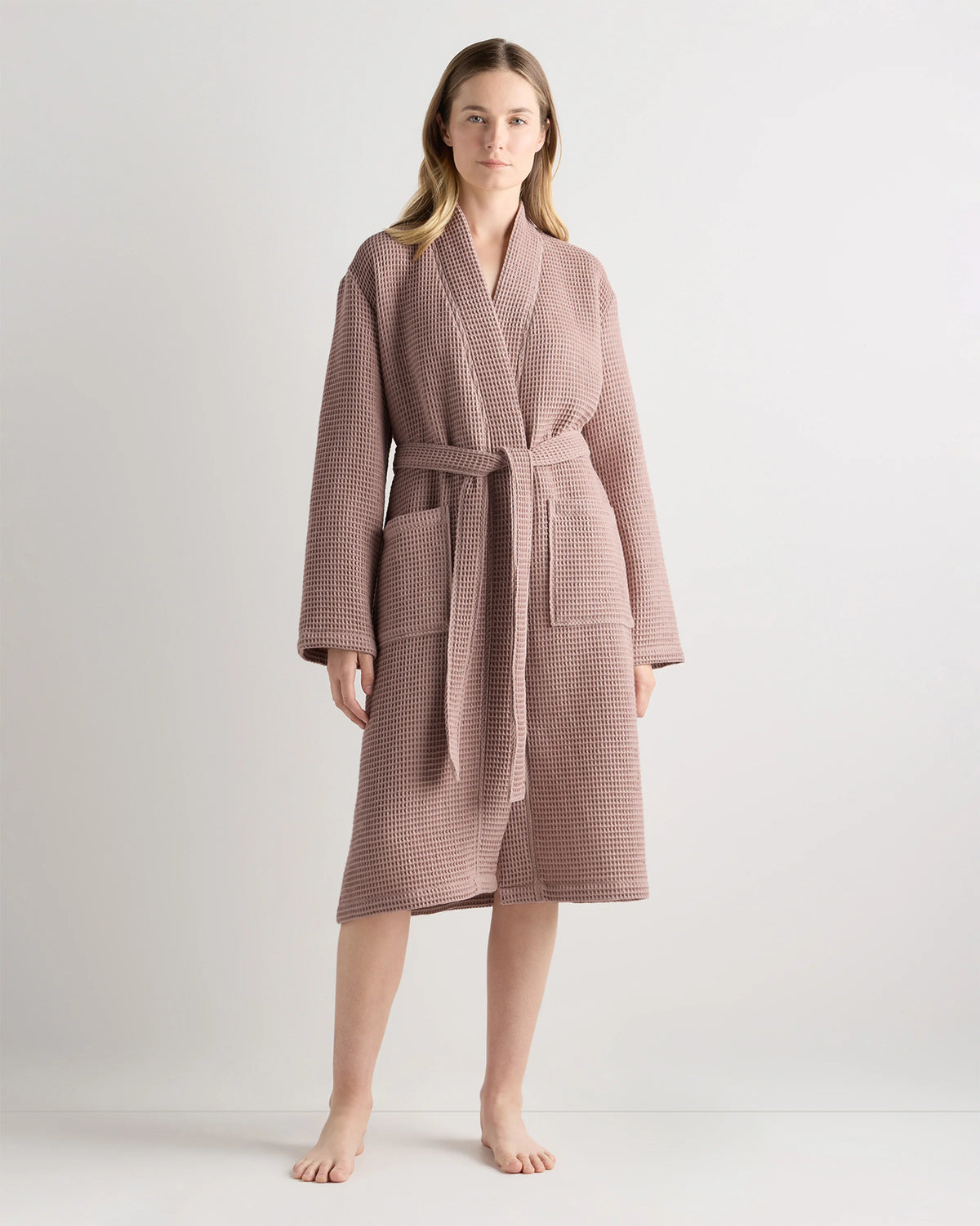 Organic Turkish Waffle Robe - XS / White