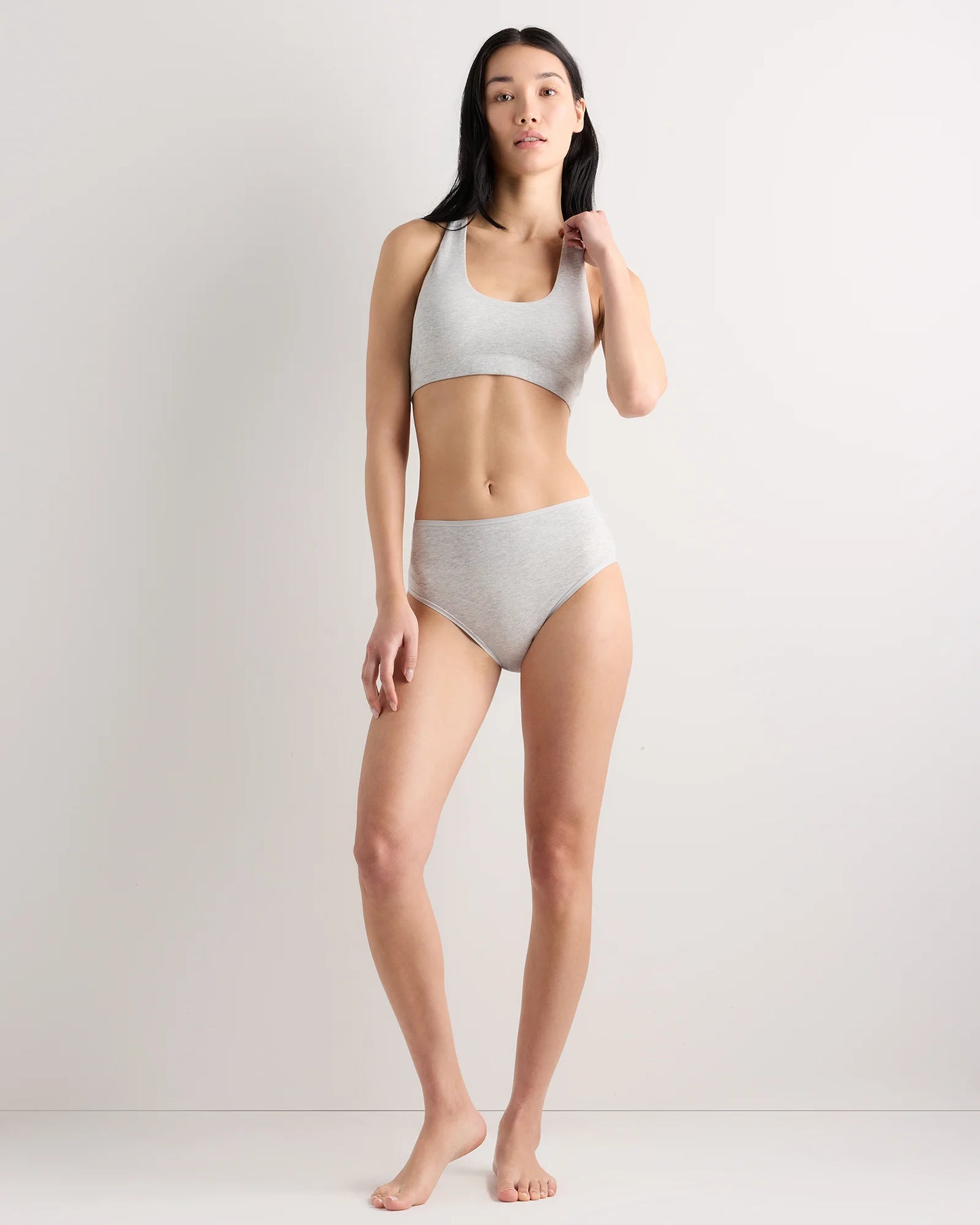 Organic Cotton Racerback Bralette (2-Pack) - XS / Black