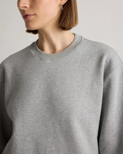 Organic Heavyweight Fleece Crew - XS / Taupe