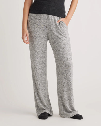 Brushed Lounge Straight Leg Pant - XS / Heather Grey