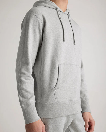 Organic Midweight French Terry Pullover Hoodie - S / Light Heather Grey