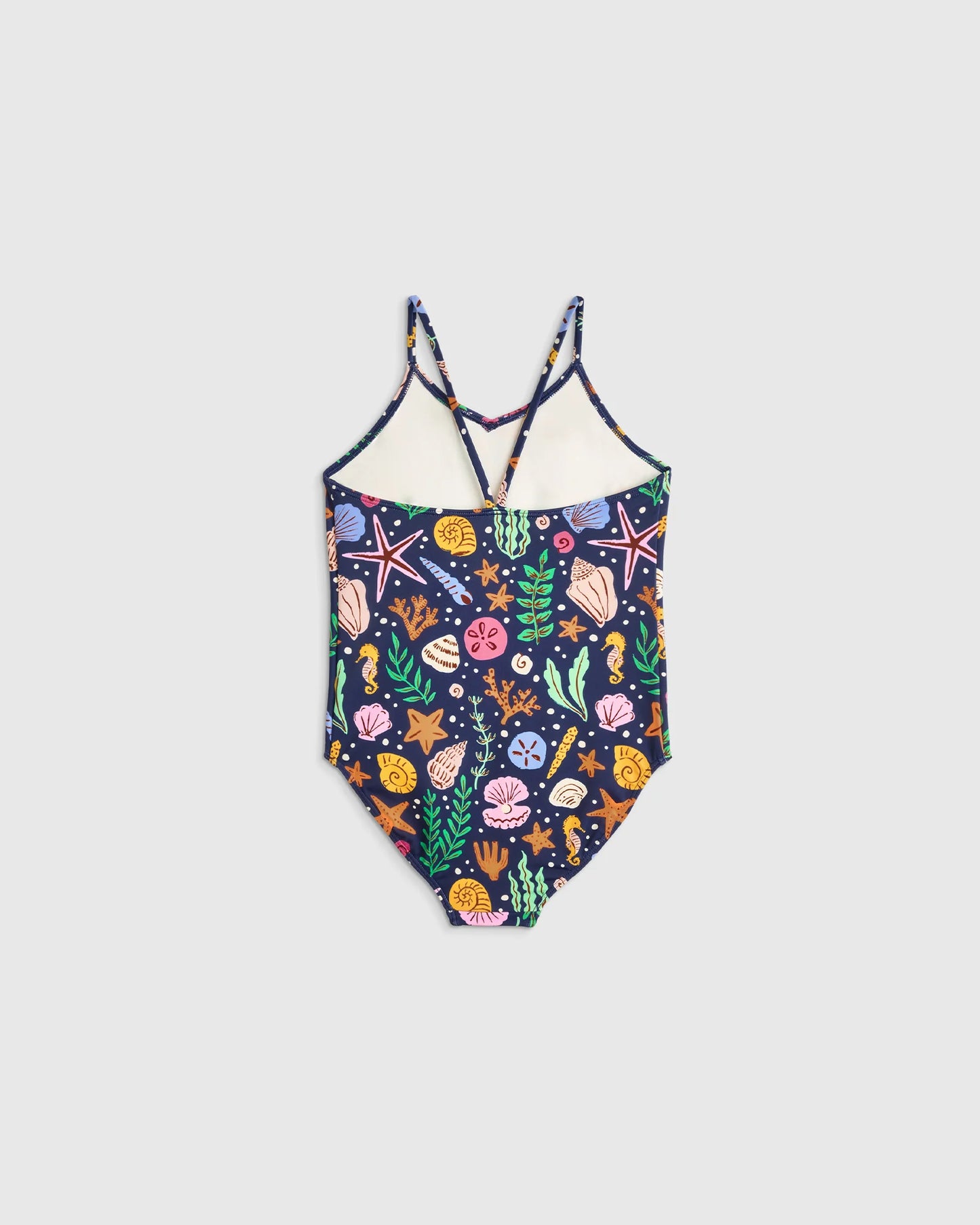One-Piece Swimsuit - 2T / Wavy Fish