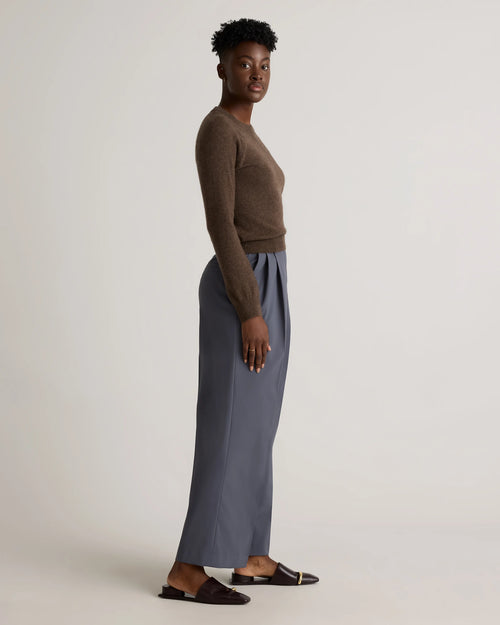 Mongolian Shrunken Cashmere Sweatshirt - XS / True Navy