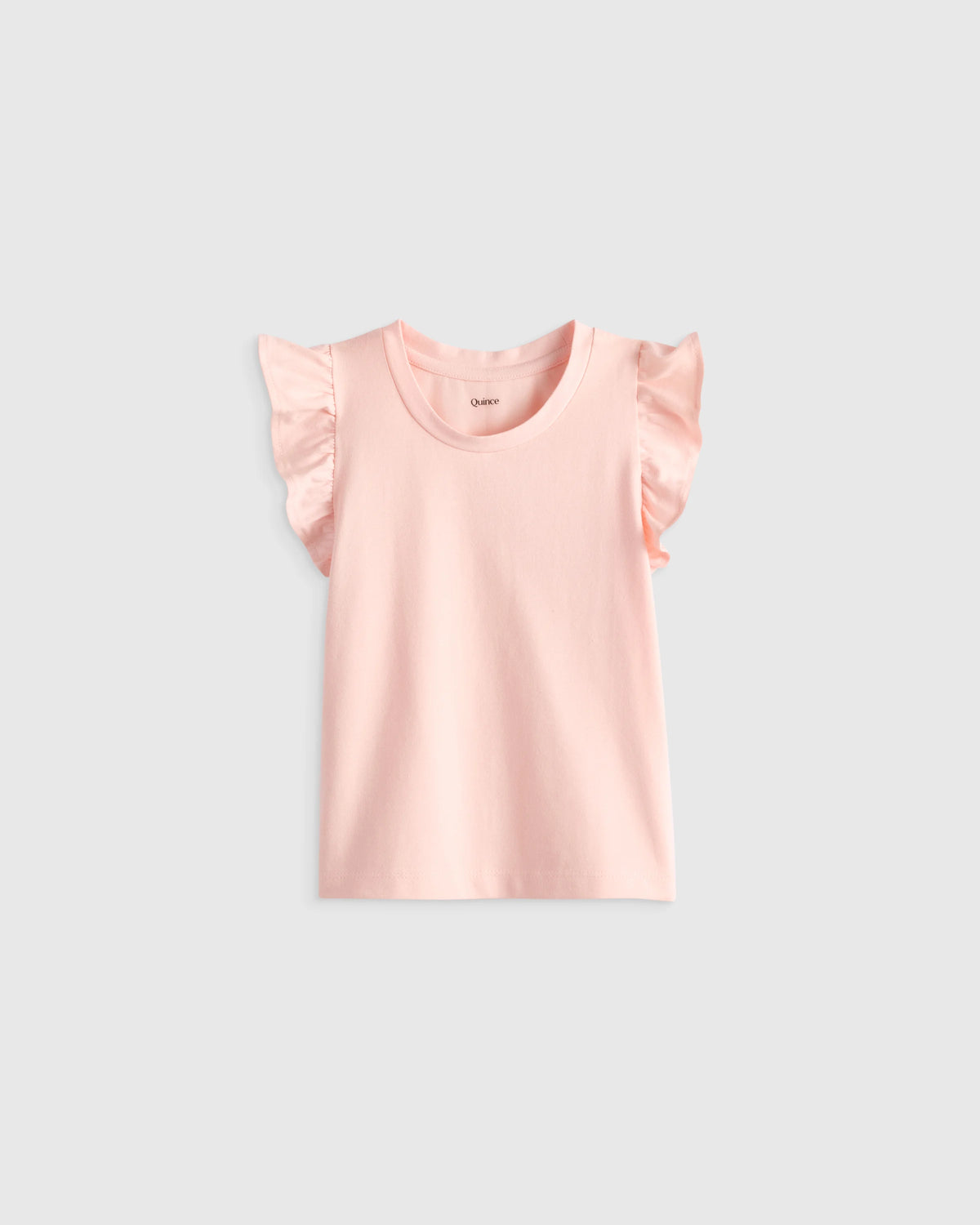 Ruffle Sleeve Organic Cotton Top - 18-24M / Pink