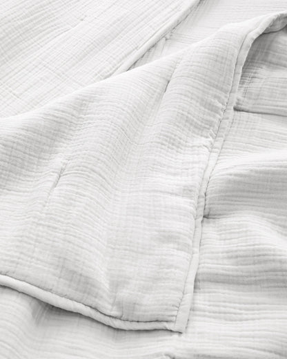 Organic Cotton Gauze Dream Quilt Set - Twin / Dried Sage
