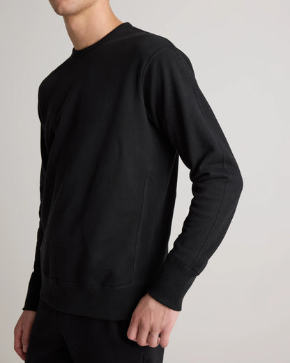 Organic Midweight French Terry Crewneck - S / Deep Navy
