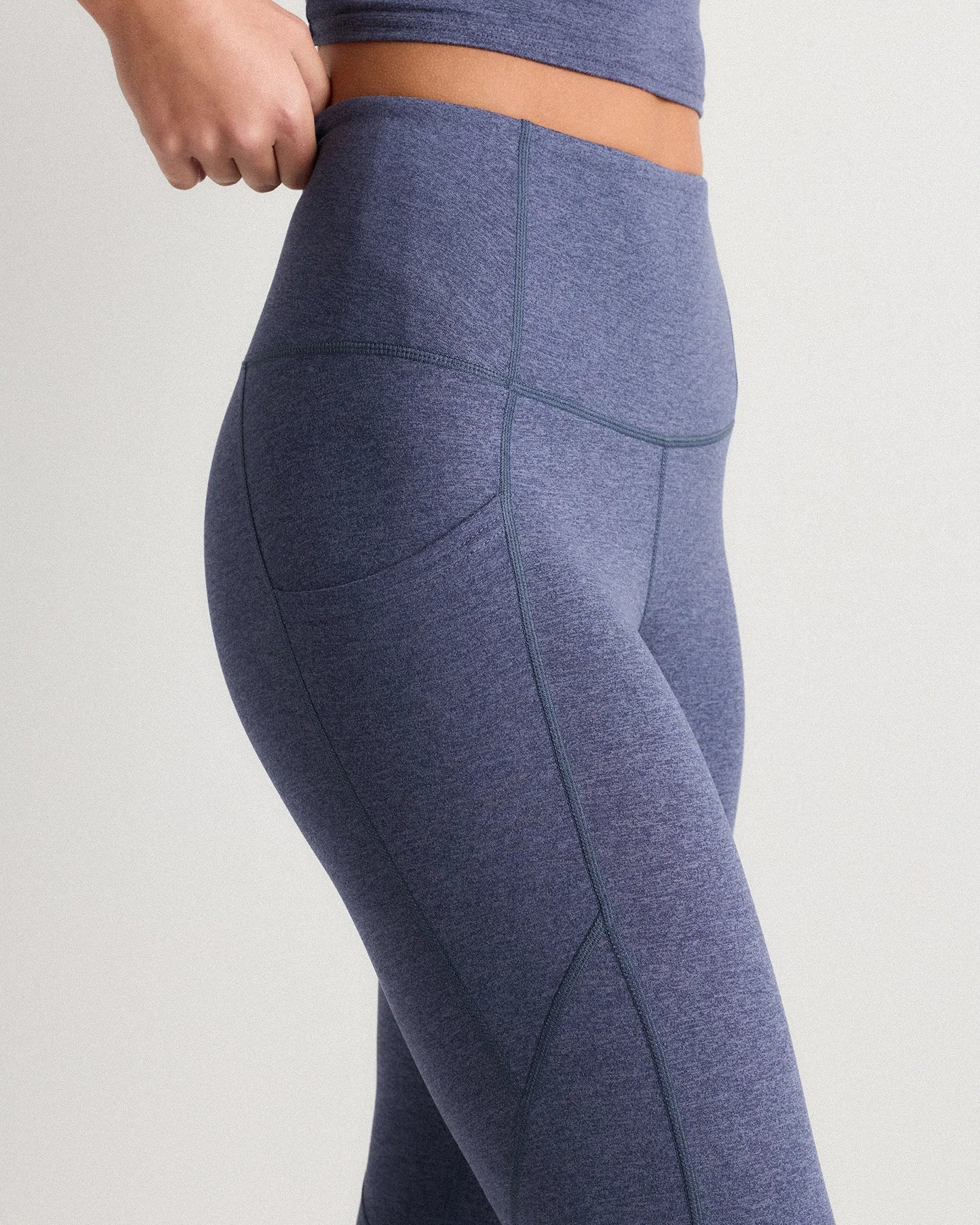 Ultra-Soft High-Rise Pocket Legging - XS / Heather Espresso