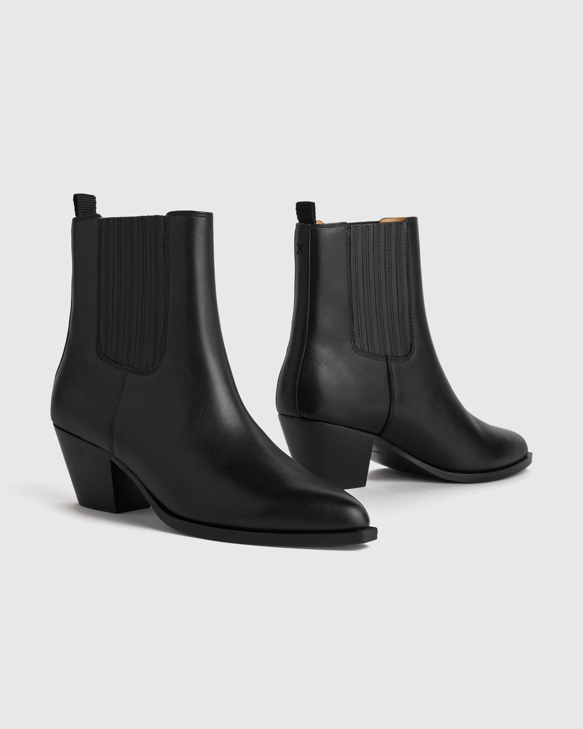 Italian Leather Western Chelsea Ankle Boot - 5 / Coffee Bean