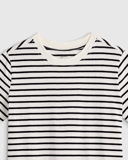 100% Organic Cotton Jersey Short Sleeve Tee - 6 / Dino Sketch