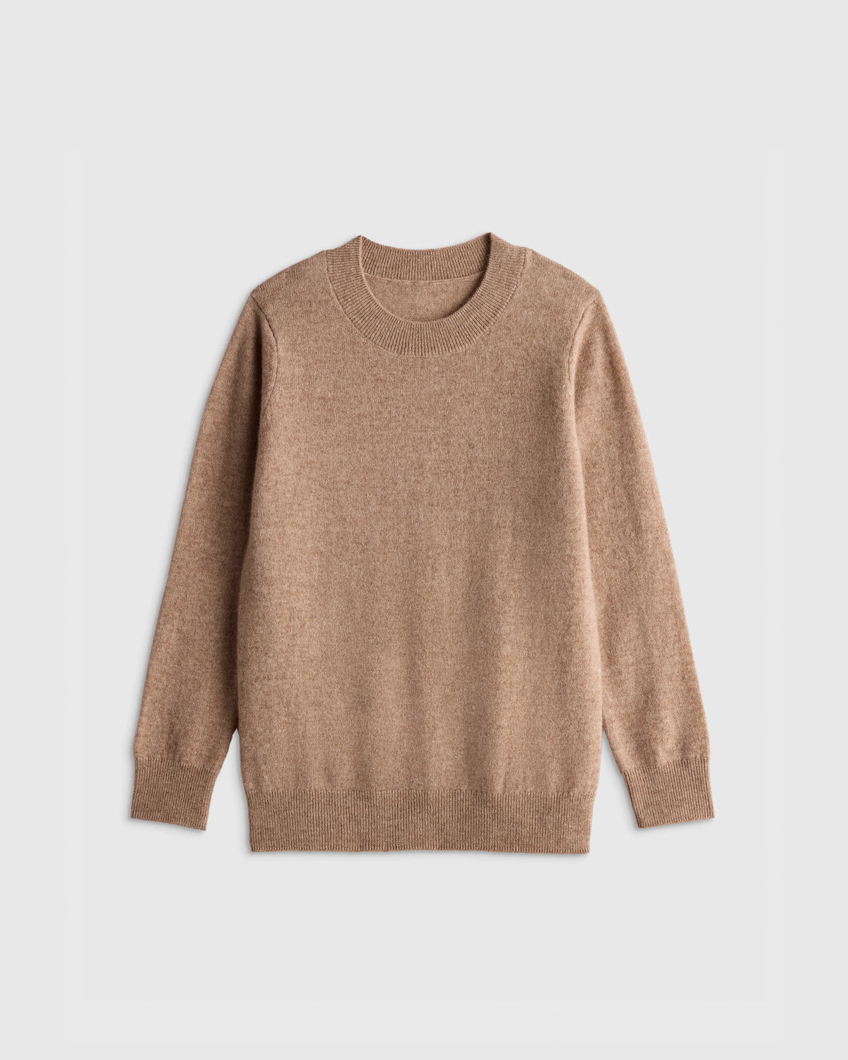 Washable Cashmere Crewneck Sweater - 6 / Heather Grey