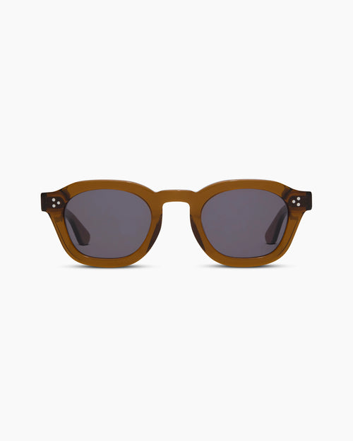 Maldives Polarized Acetate Sunglasses - One Size / Clear Spice with Grey lens