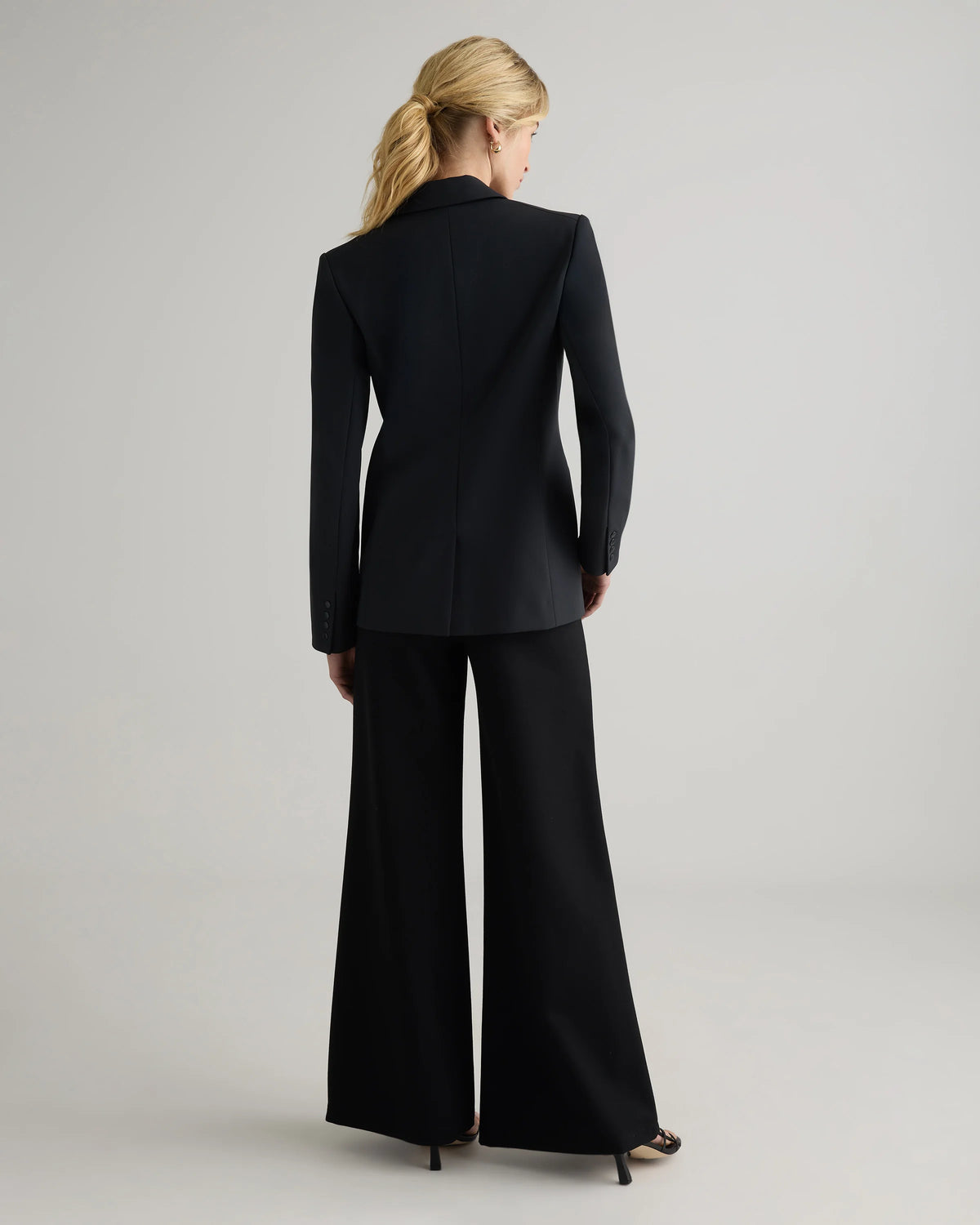 Scuba Single-Breasted Convertible Blazer - XS / True Black