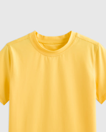 Short Sleeve Rash Guard Top - 6 / Coral Orange