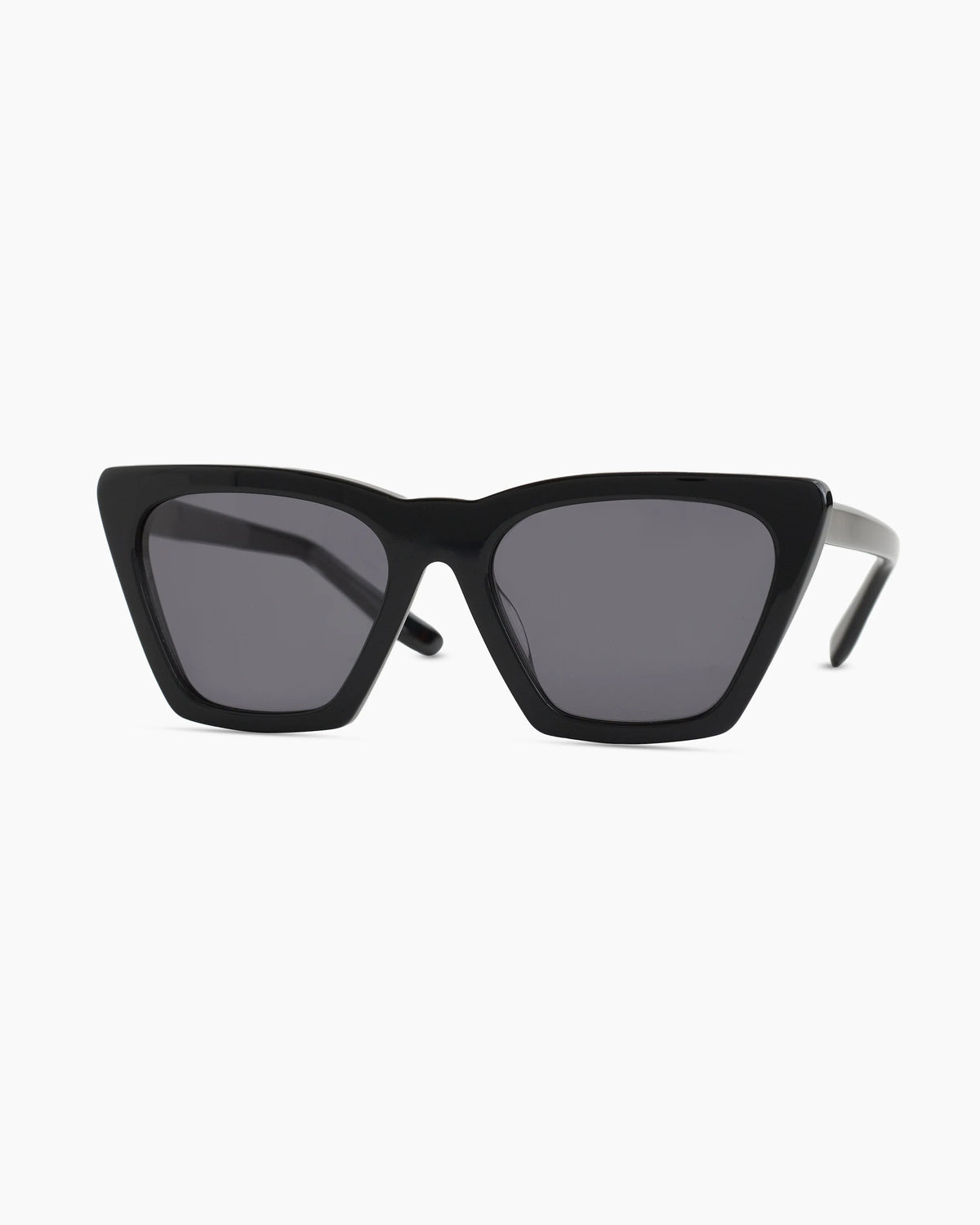 Andy Polarized Acetate Sunglasses - One Size / Black with Grey lens
