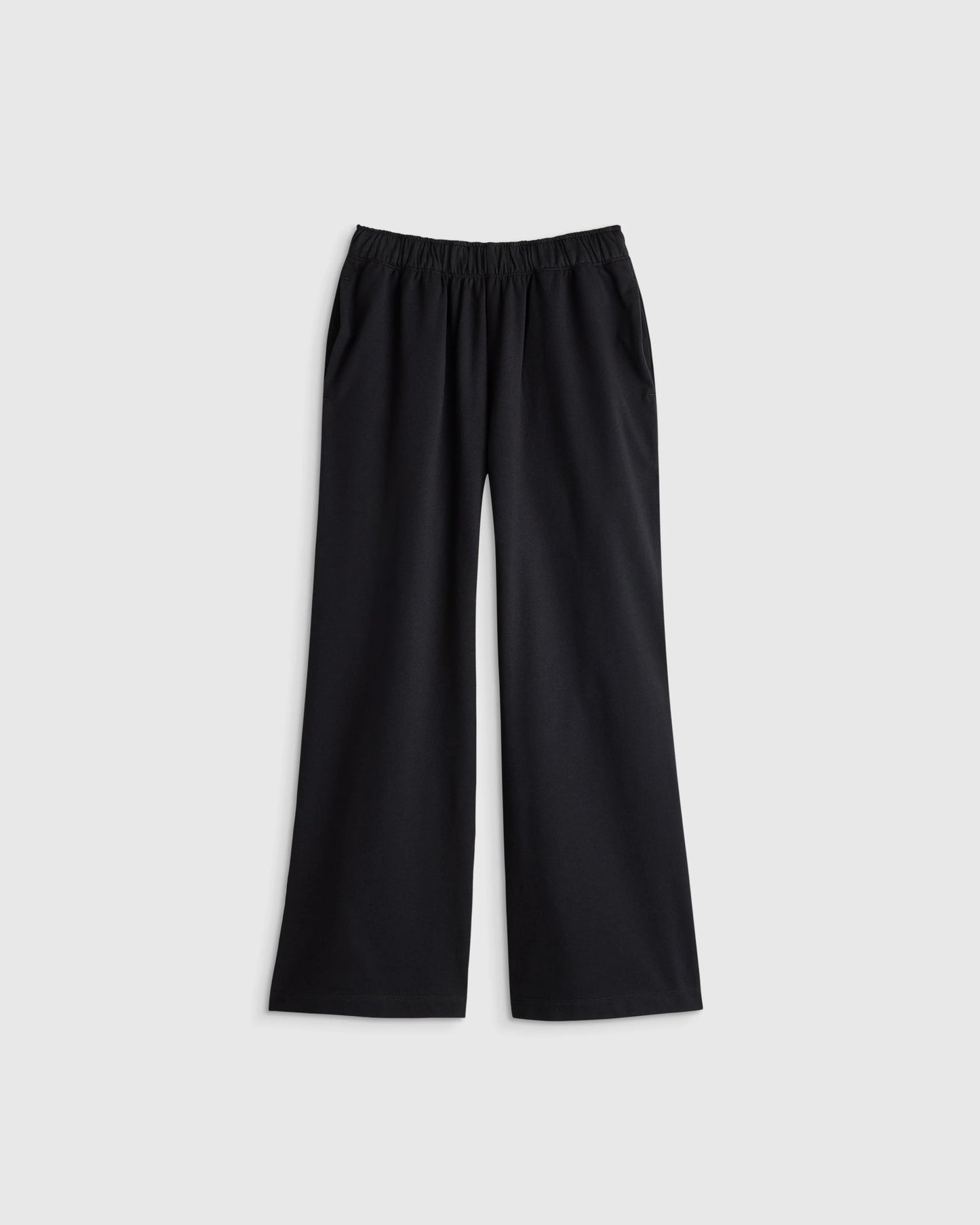 Girls Organic Cotton French Terry Wide Leg Pant - 6 / Pink Rose