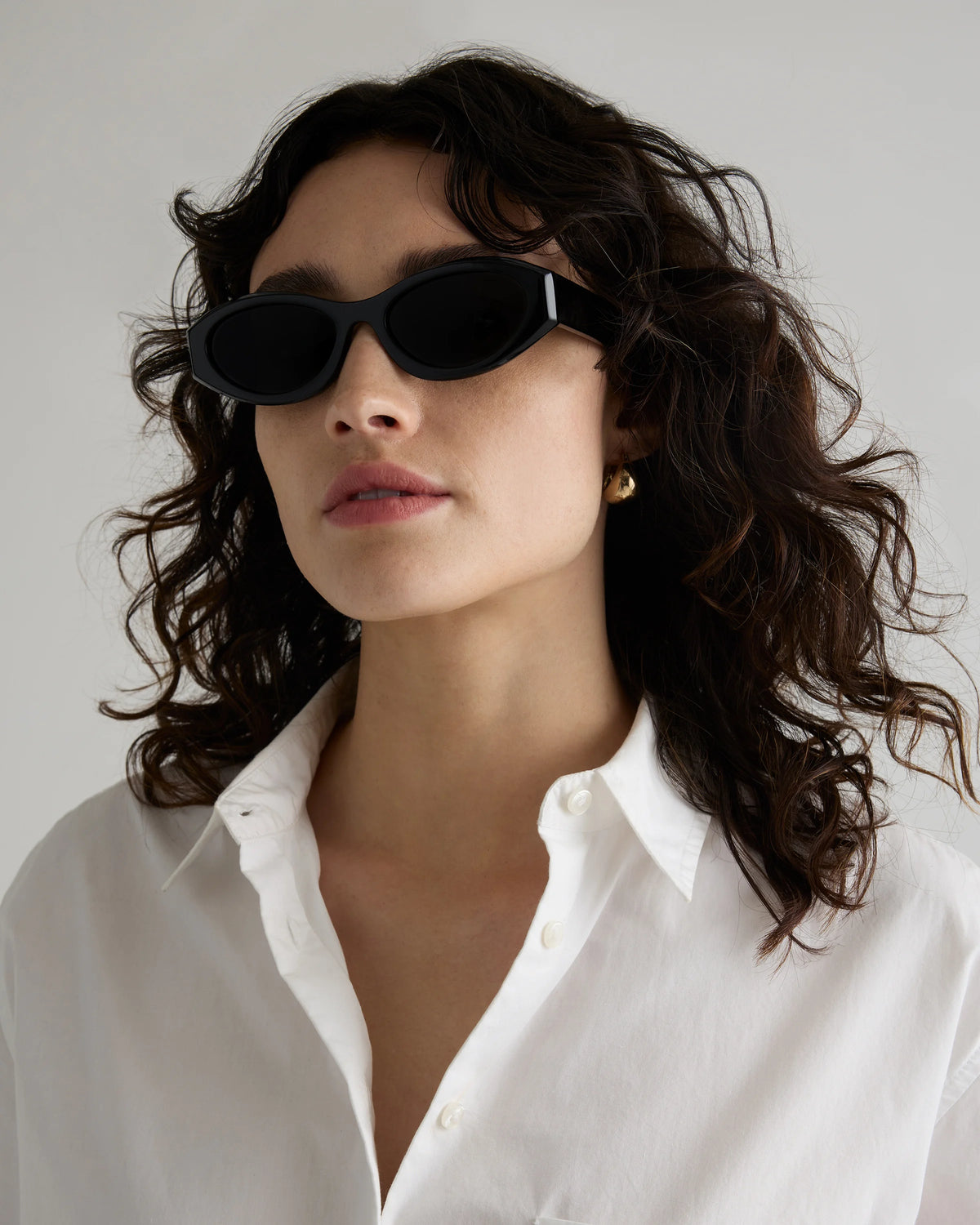 Milan Polarized Acetate Sunglasses - One Size / Black with Grey lens