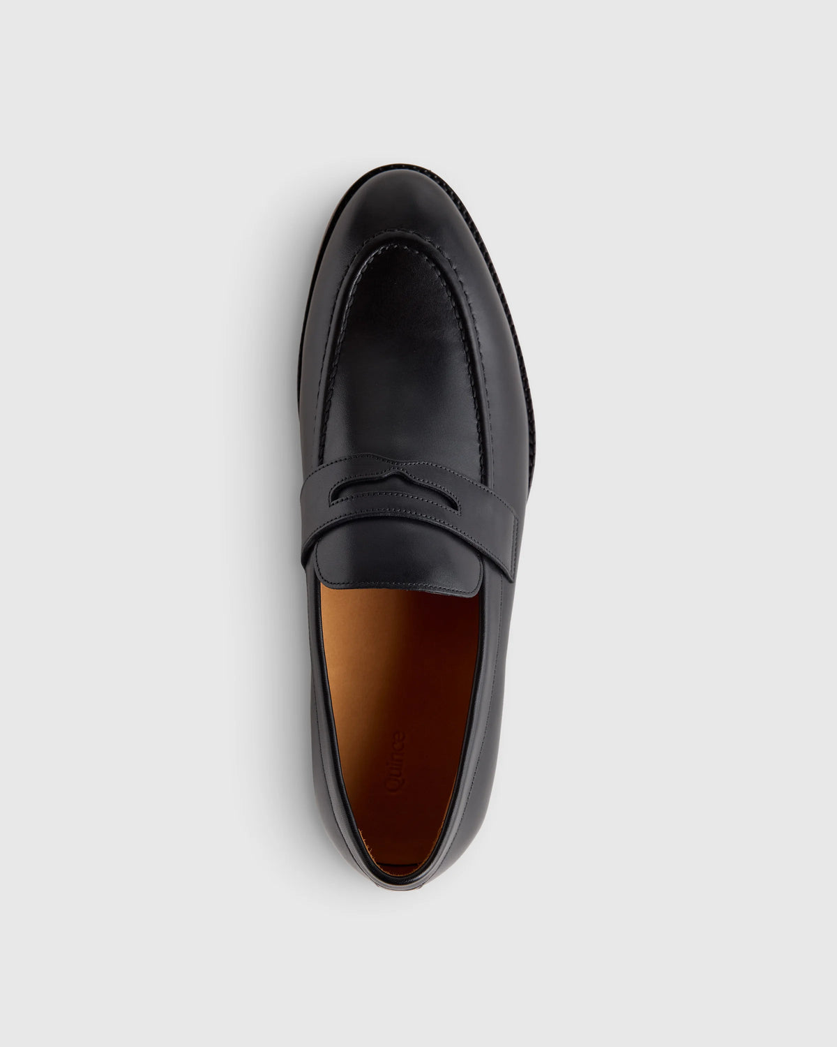 Calfskin Leather Penny Loafer - 7 / Brunette