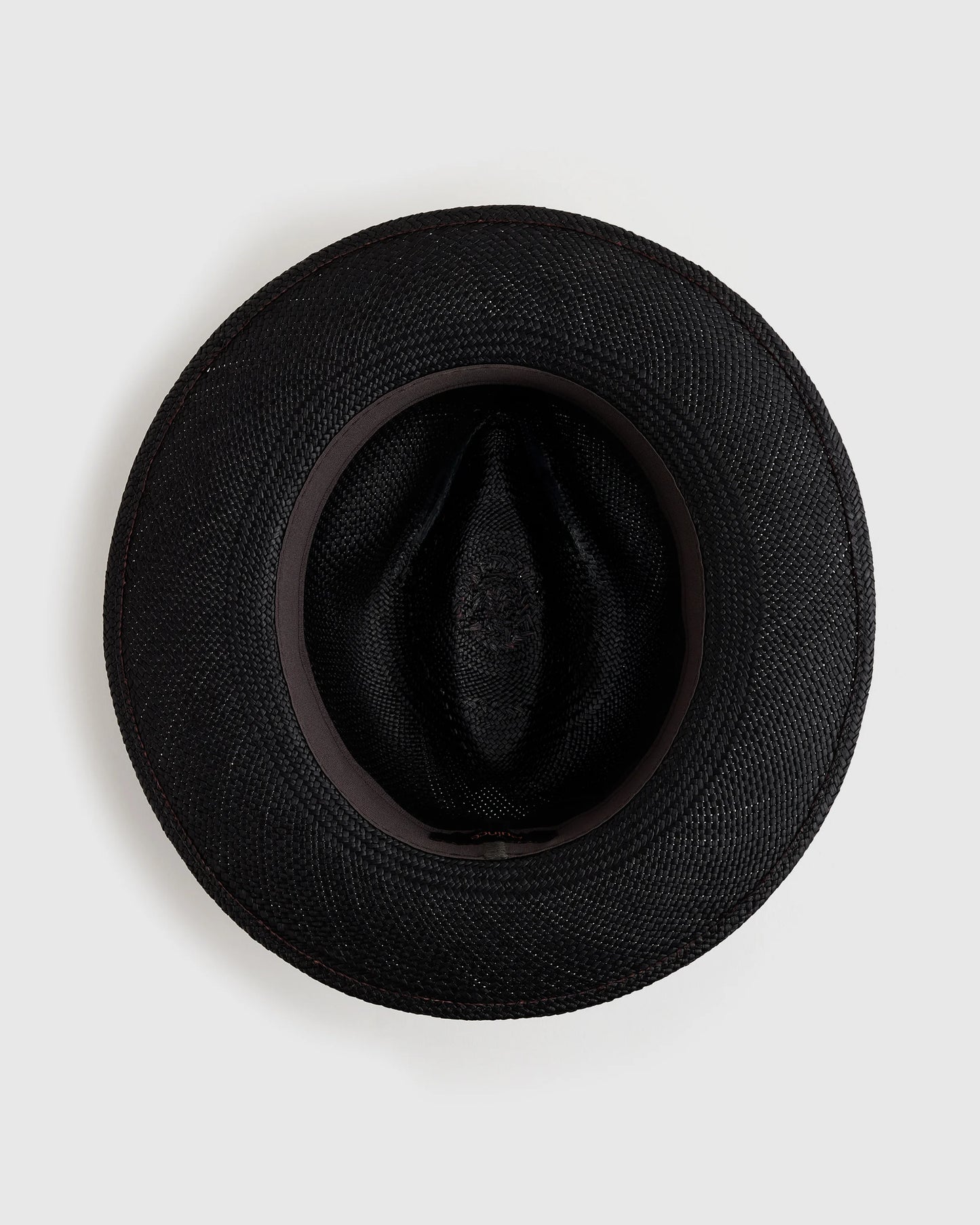 Toquilla Straw Panama Hat - S / Black