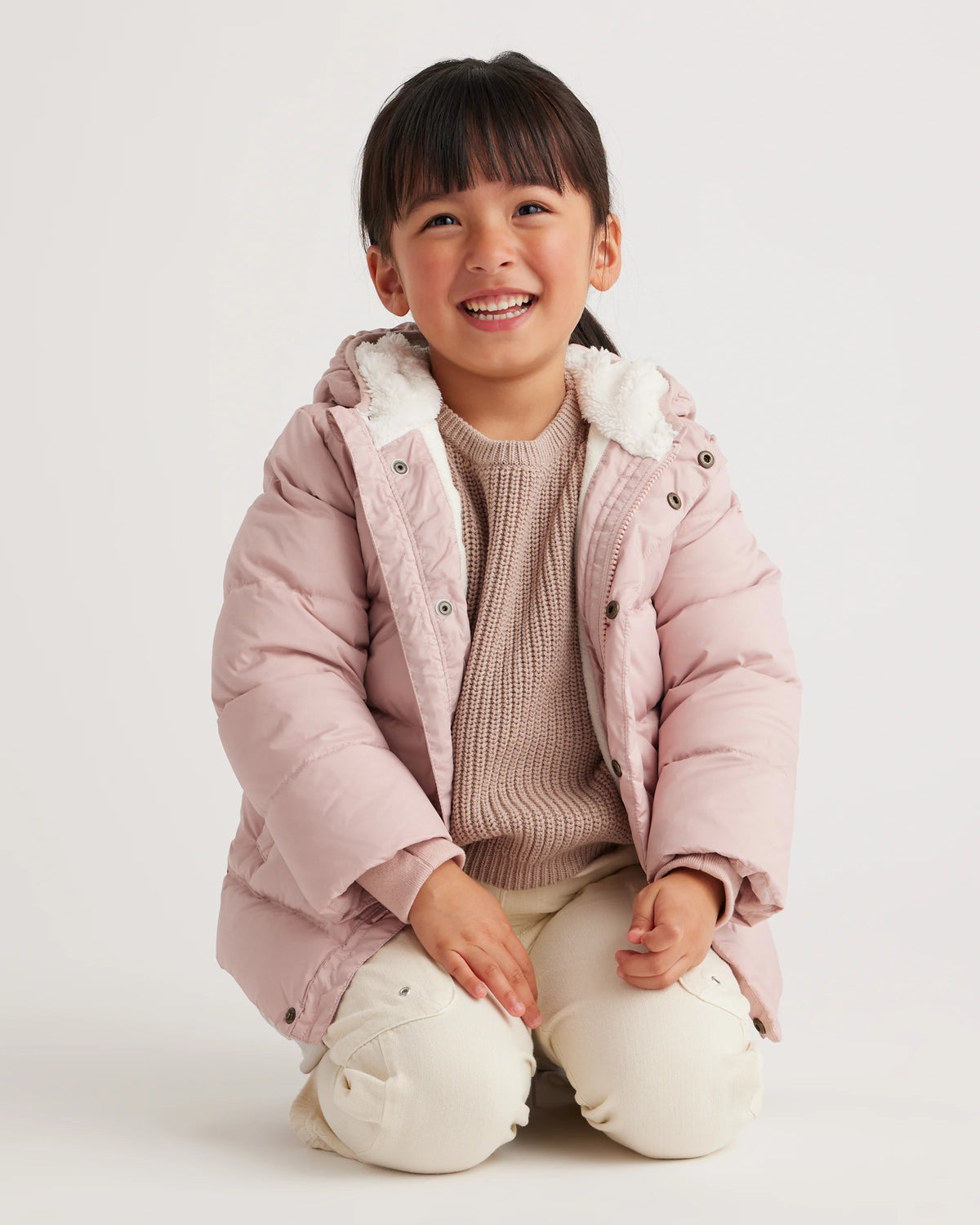 Heavyweight Down Puffer Coat - 2T / Purple Floral
