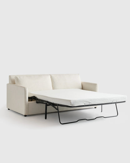 Brennan Sleeper Sofa in Performance Chenille Linen Blend - Queen / Snow