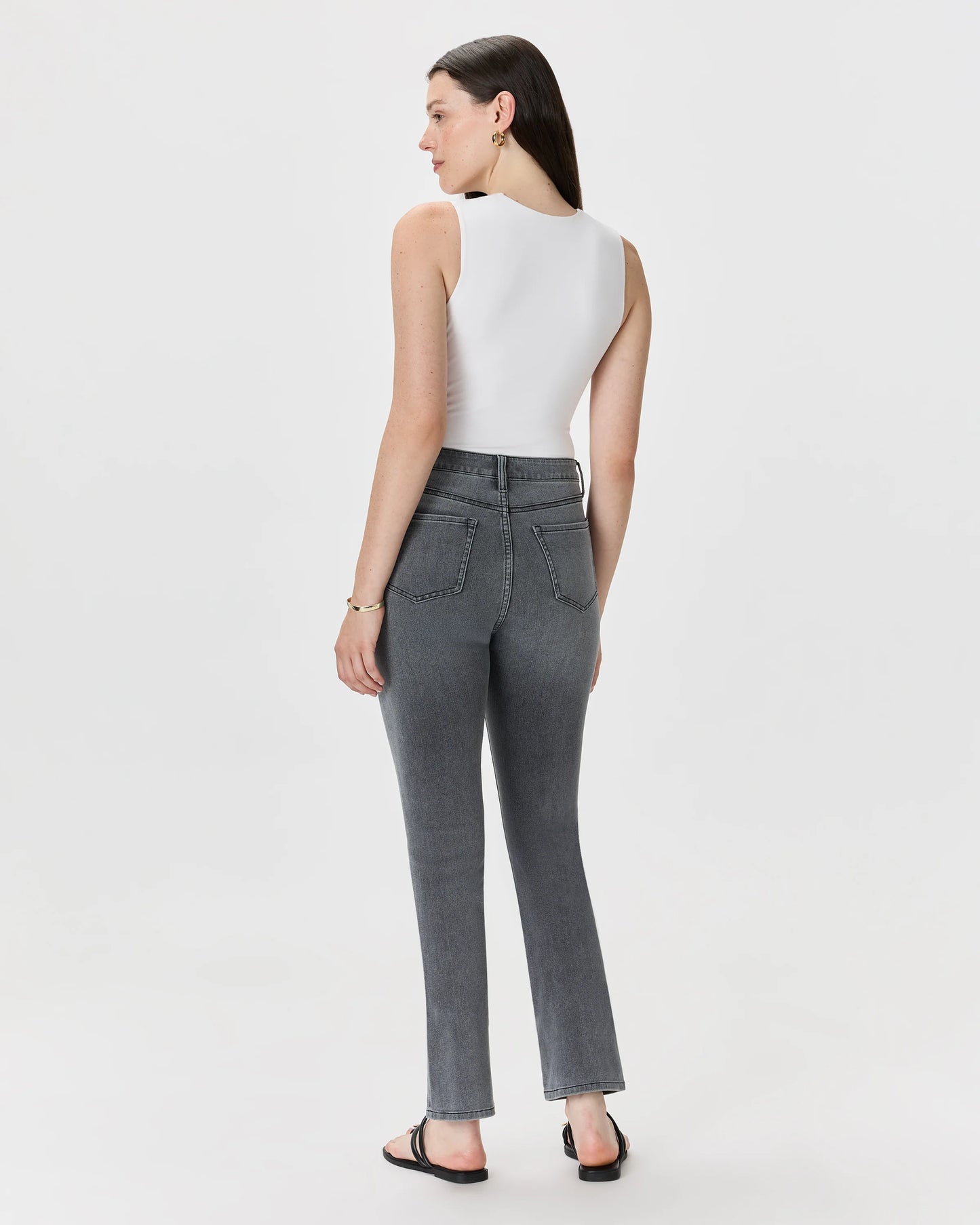 Bella Stretch Straight Jeans - 24 / Twilight Blue Fray
