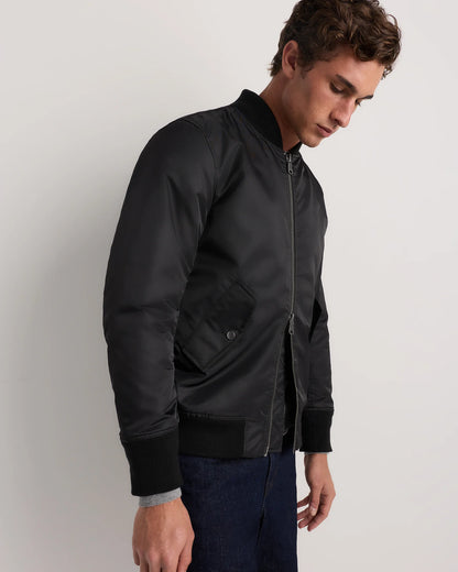 Flight Nylon Bomber Jacket - S / Navy