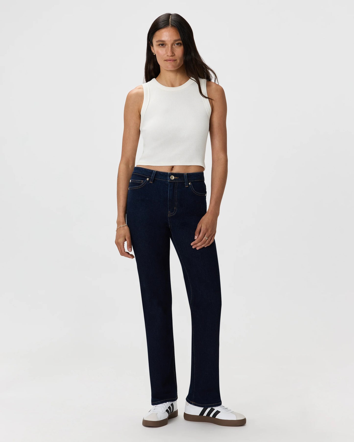 Bella Stretch Straight Jeans - 24 / Twilight Blue Fray